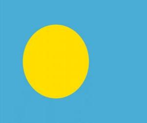 yapboz Palau Cumhuriyeti bayrağı